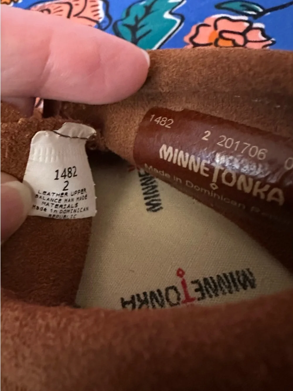 Minnetonka Brown Suede Baby Moccasin Size 2